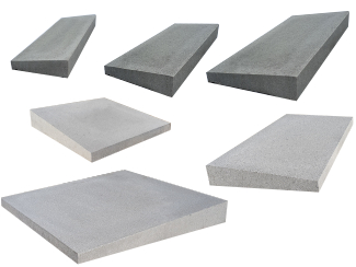 Daszki betonowe jednospadowe na murki ogrodzeniowe (kapelusze betonowe)